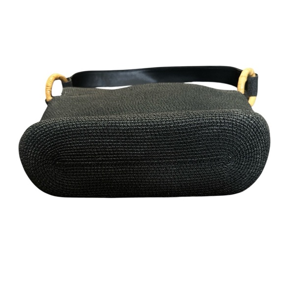 Eric Javits Black Squishee Shoulder Bag - Picture 3 of 7